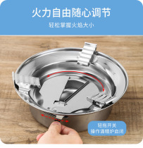 Wind-proof alcohol oven small hot pot household dry pot set dorm alcohol pot hotels pot hotels