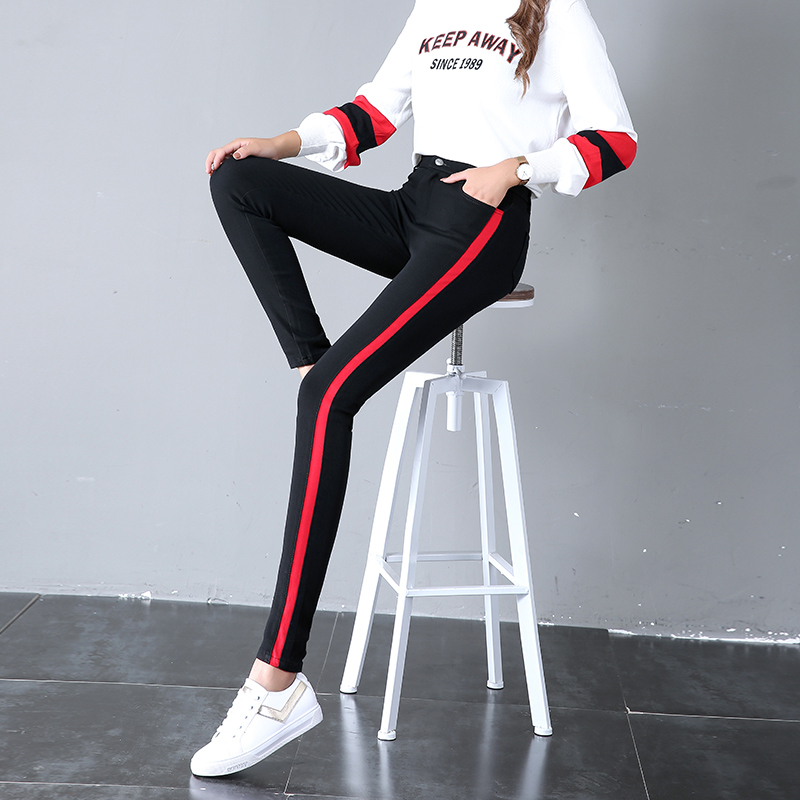 (Clearance) high-waisted underwear women spring and autumn season 2022 tight thin pencil pants outside wearing stretch black pants