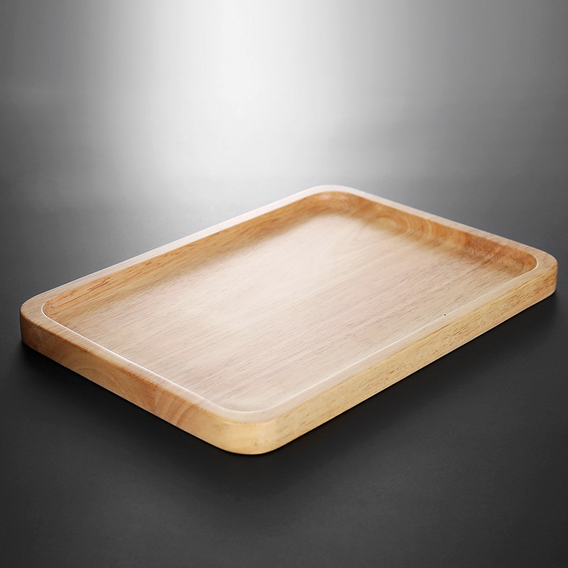 Day-style minimalist Walnuts Wooden hotel Creative Solid Wood Rectangular dinner plate fruit tray Dining Room Home Tea Tray