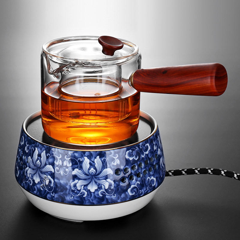 Mini small black crystal stove Tea stove Tea maker Silent electric kettle Iron kettle Silver Kettle Glass kettle Special desktop