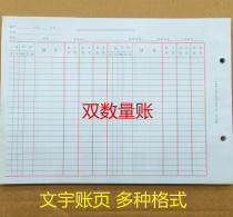 Ledger Inventory Quantity Loose Page Quantity Amount Multiple Columns Fixed Assets Three Columns Detailed Account Page Financial Accounting