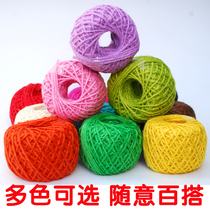 Color hemp rope rope diy fine and coarse hand-woven rope decoration thread twine color material retro style