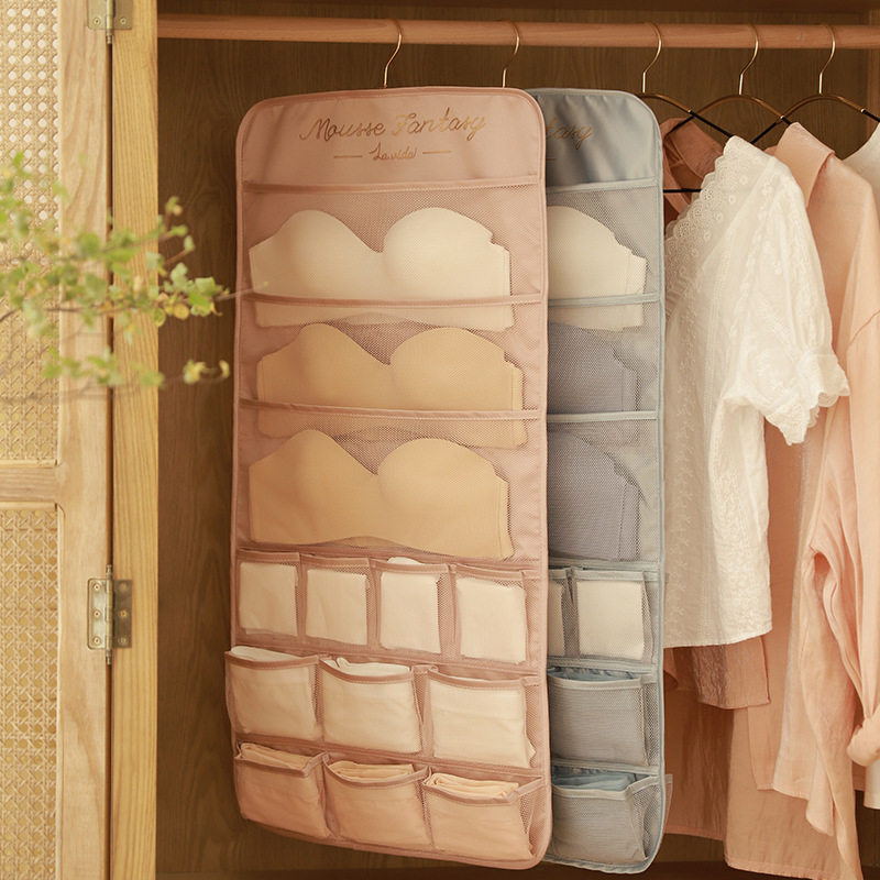 Home three-in-one lingerie underwear containing box socks containing grid Clothing Cabinets Divided bag Dormitory Gods