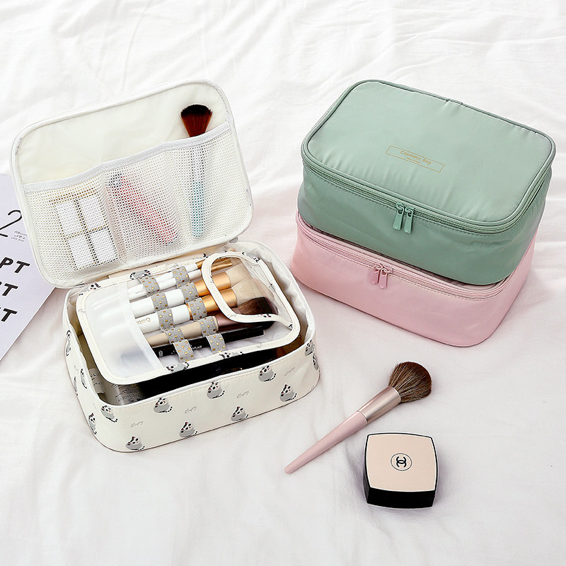 Net red 2021 new female advanced senses large capacity waterproof containing portable hand small number washing bag Cosmetic Bag