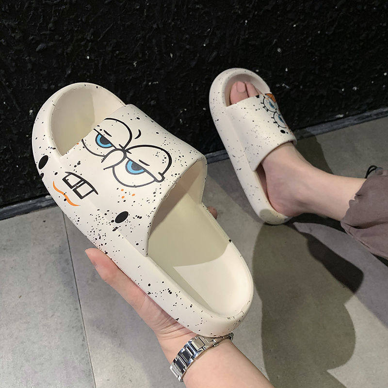 Stomachwear slippers for men's summer outside wearing beach thick bottom non-slip deodorant bathroom for home men's home cool tug