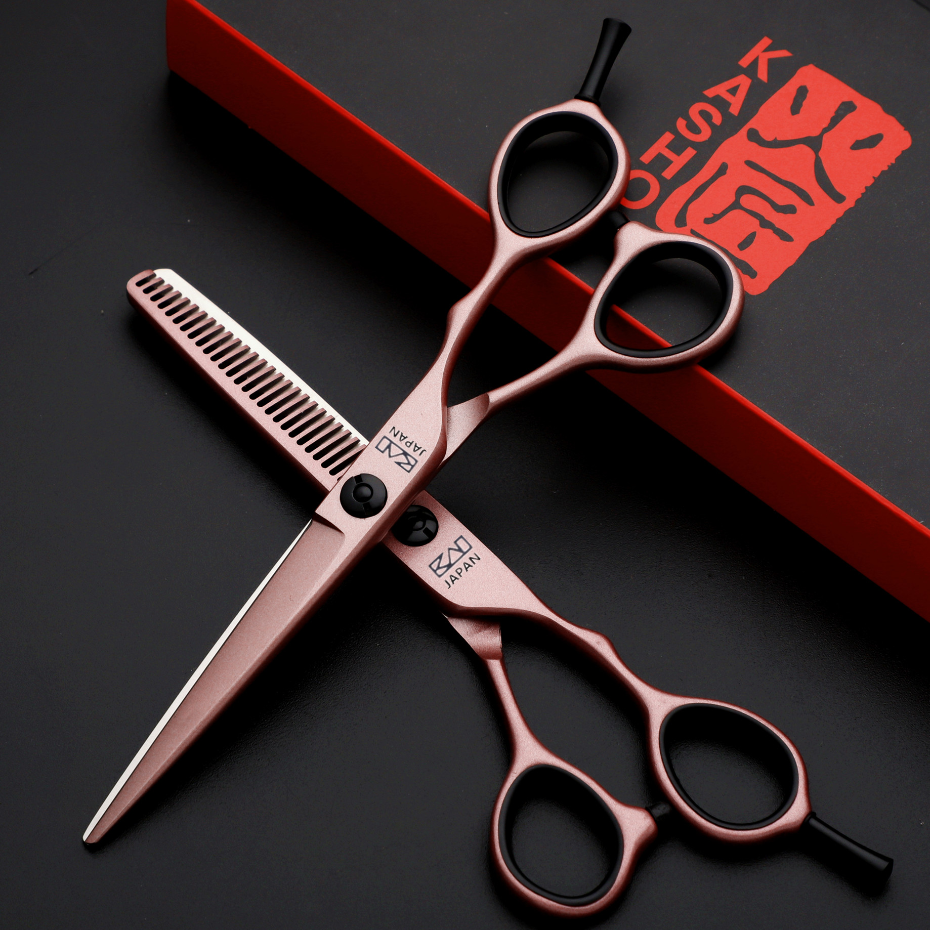 Fire craftsman professional hair salon thin shearing Hair cutting tool set Tooth shearing Flat shearing Hair stylist scissors Hair scissors