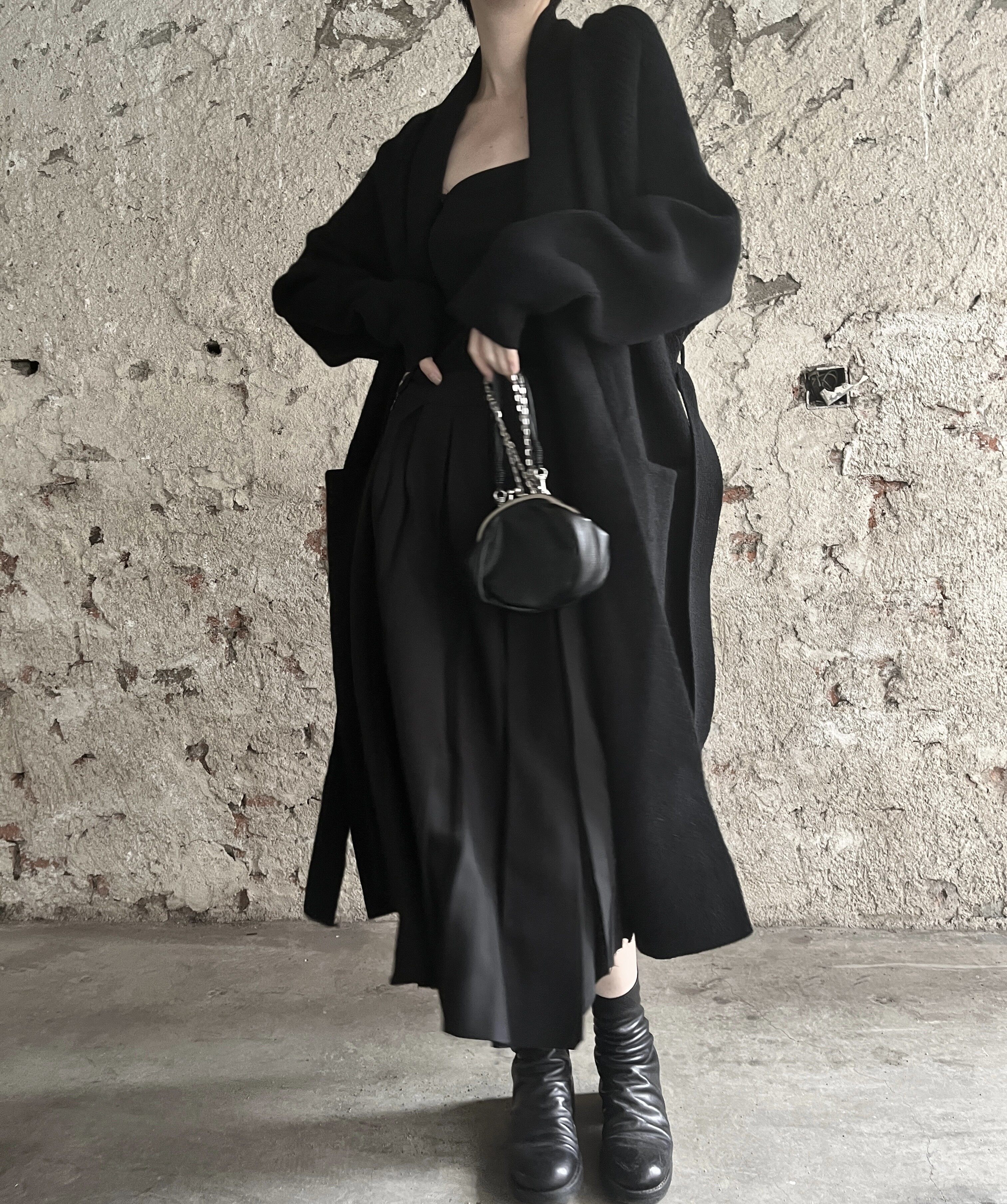 Tire TAI Exclusive homemade thick solid bathrobe coat dark dark dark sweater coat jacket conspicuble warm autumn winter-Taobao