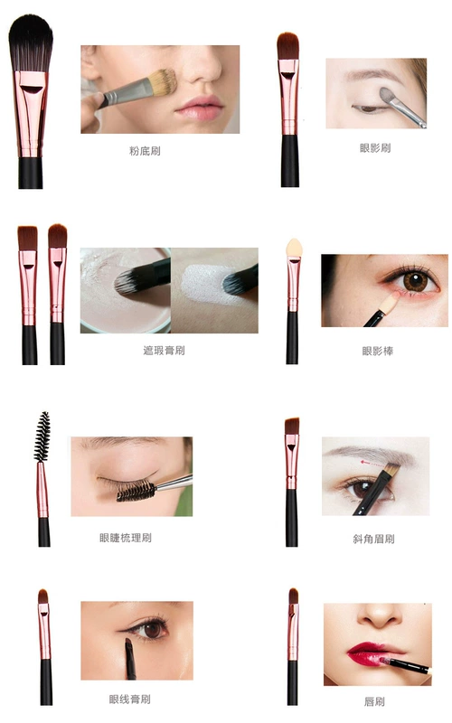 Bộ trang điểm VOCE Toàn bộ Bộ mỹ phẩm dành cho người mới bắt đầu Nữ sinh viên Trang điểm khỏa thân Không thấm nước Phấn mắt Phấn má