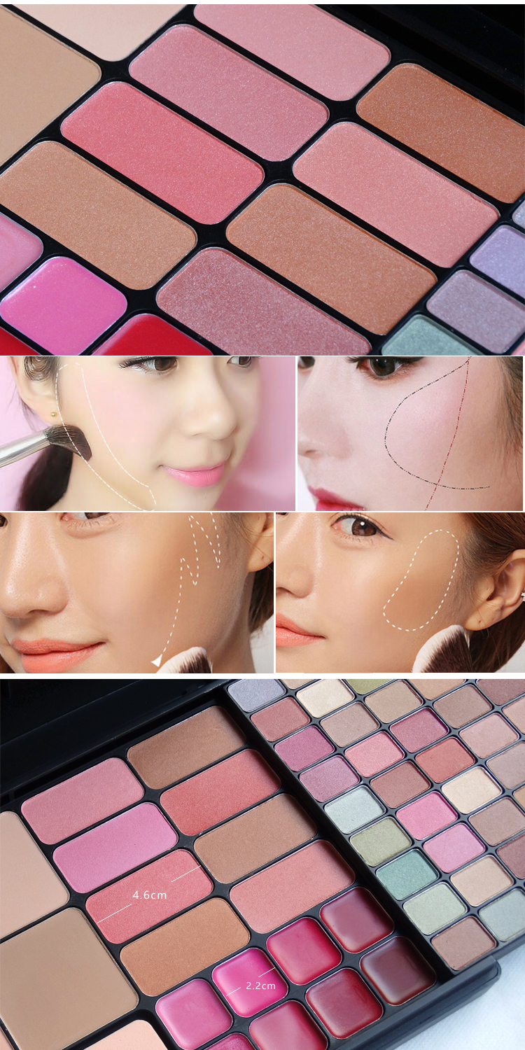 Bộ trang điểm VOCE Bộ mỹ phẩm Trang điểm Bộ trang điểm chuyên nghiệp Trang điểm Sân khấu Trang điểm Bộ trang điểm Tanabata kem lót mắt