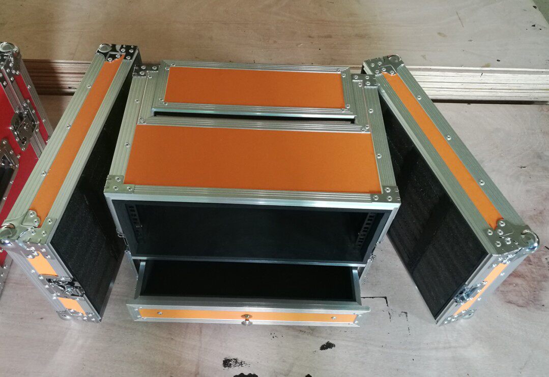 4U 2U Drawer Wireless Microphone Receiver Aviation Case Antenna Amplifier Microphone Aviation Case Cabinet Cabinet Microphone Box