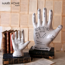 American creative ceramic palm ornaments Model room Living room hand crafts Home decorations Entrance decoration