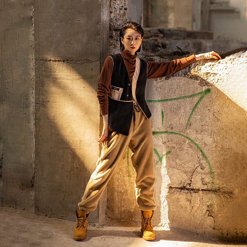 S116 Dance Dancing Skills Pants Autumn Winter Plus Suede Thickened Women Men's Modern Dance Ballet Dancer Sweater Jacket