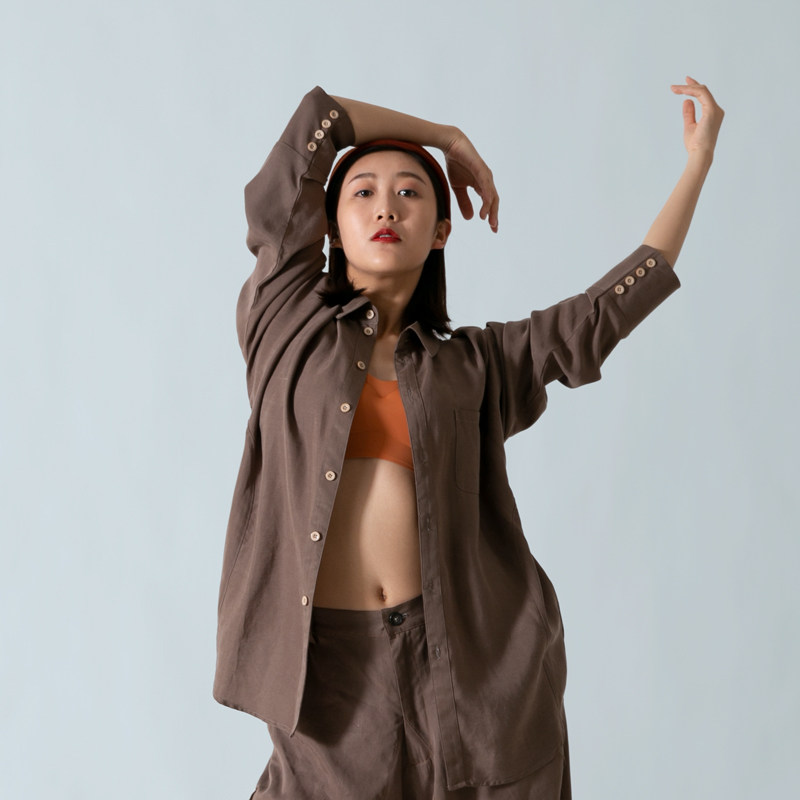 Z-11 Modern Dance Shirt Practice Sweatshirt Blouses Adults Daily Yoga Wear Korean version Dance with men and women in the same section