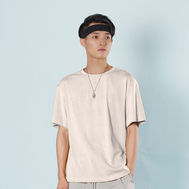 F-12 modern dance clothing practice clothing short-sleeved cotton training casual T-shirt round neck cotton loose slim sportswear