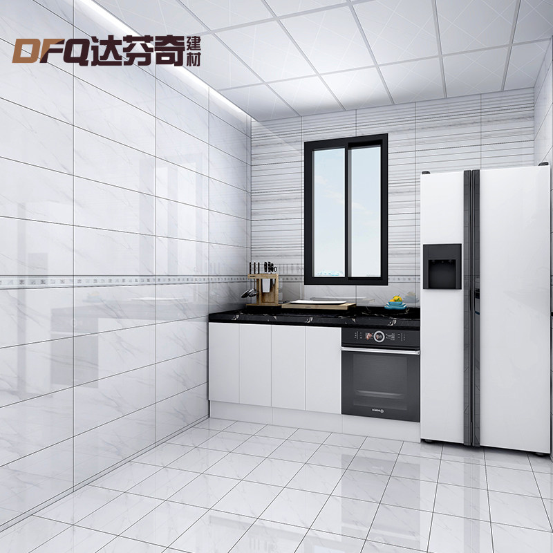 Dressing room tile minimalist modern 300x600 kitchen crystal-mirror wall brick toilet anti-slip floor tile BJ68010