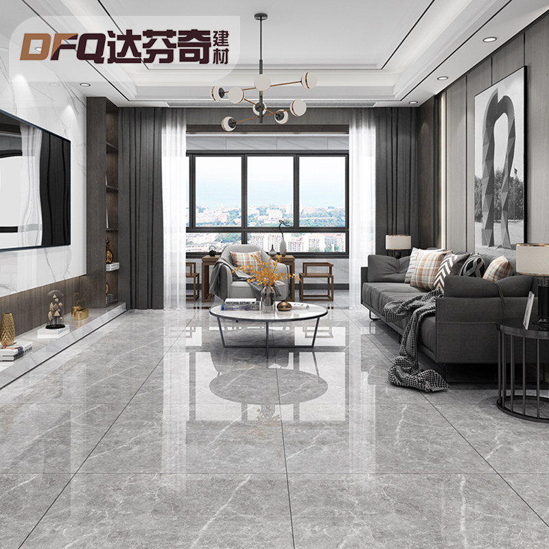 Grey all-over marble tile 800x800 living room simple modern non-slip wear-resistant floor tile light luxury floor tiles