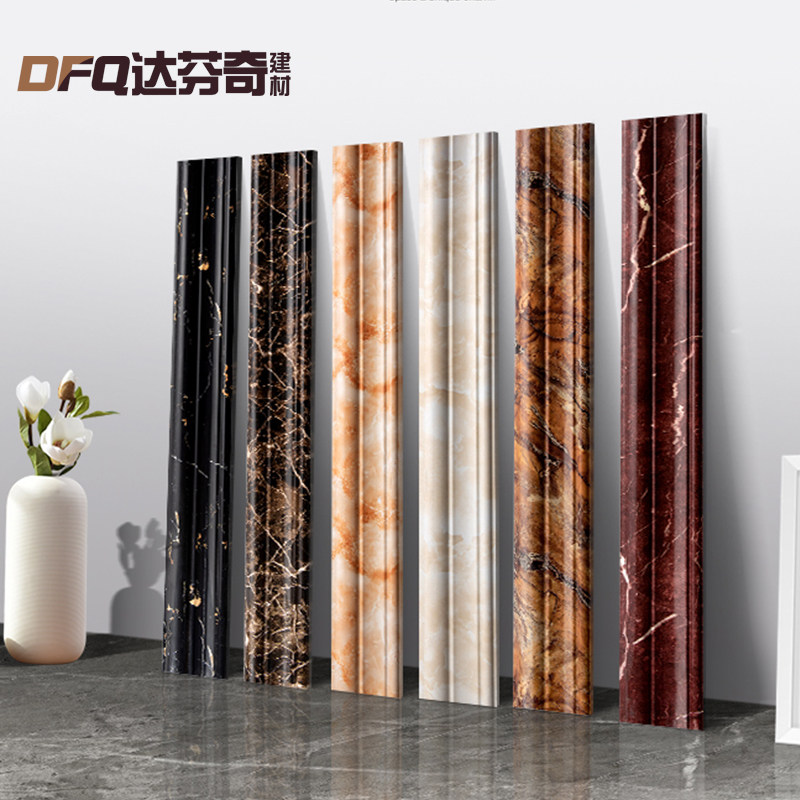 Customize imitation marble line 800x100 wall brick TV background wall frame styling tile stone door cover line