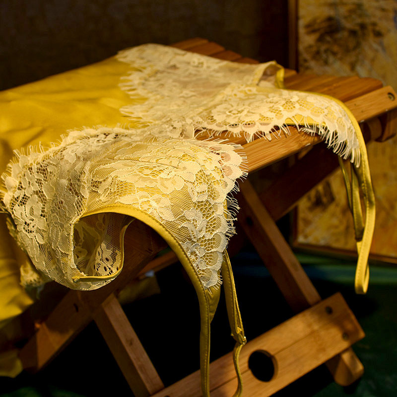 Honey Peach Neon Pyjamas Lady Ice Silk Harnesses Sleeping Dress Lace Side Sexy Open-backs Flirt Style Home Wear Thin