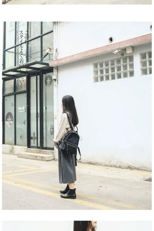 Ba lô túi xách nữ 2019 mới bằng vải nylon thời trang hoang dã Túi vải Oxford phiên bản đơn giản của Hàn Quốc - Ba lô