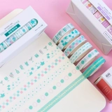 Светоотражательная бумажная лента, милый книга роста, свежий ноутбук ручной работы, наклейки, подарочная коробка, набор инструментов, простой и элегантный дизайн, популярно в интернете