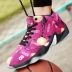 Mùa hè thoáng khí giày bóng rổ giày nam sonic 3 thế hệ thấp giúp đập phá giày hấp thụ sốc sinh viên giày thể thao graffiti - Giày bóng rổ Giày bóng rổ