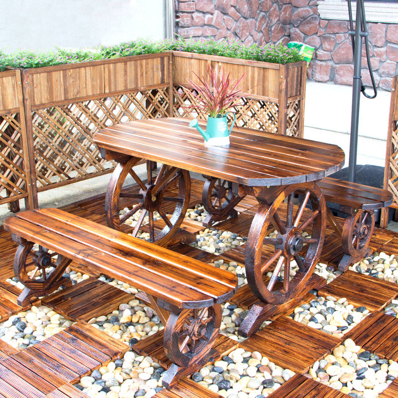 Solid wood park oval table and chair combination wheel dining table and chair modern minimalist dining room furniture small apartment home