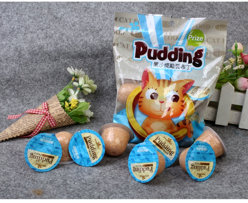 Gói phần thưởng cát đen cho mèo Pudding dành cho người lớn Đồ ăn vặt cho mèo con Đồ ăn vặt tuyệt vời Gói tươi tuyệt vời Gói thức ăn ướt cho mèo Jelly Kitty Đồ ăn nhẹ cho thú cưng - Đồ ăn nhẹ cho mèo