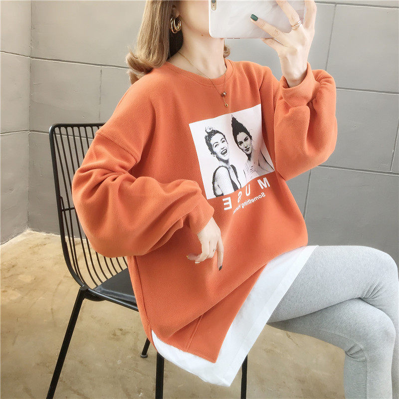 Pregnant woman Autumn Fashion Fashion suit 2022 new Korean version loose with slim acrobatic pants two sets of damp