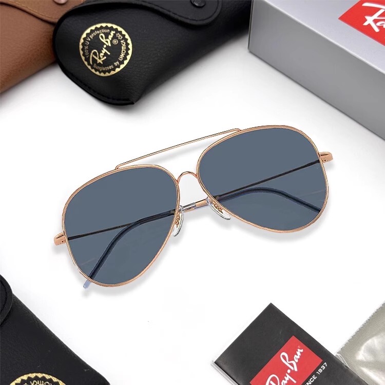 Rb0101Sx Same Style Fashion Trend Reversible Series Concave Sunglasses Aviator Men's Glasses Uv Protection
