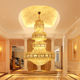 Large Chandelier for Duplex Living Room, Hotel Crystal Chandelier, Luxury Lobby Light, Large Chandelier for Villa Living Room