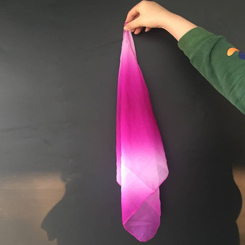 Dance silk scarf handkerchief flower silk scarf Jiaozhou Yangko gauze square scarf dancing red with performance square props