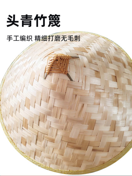 바다 댄스 모자의 딸 10 학년 수제 대나무 직조 민속 댄스 공연 소품 차를 따는 차 밀짚 모자