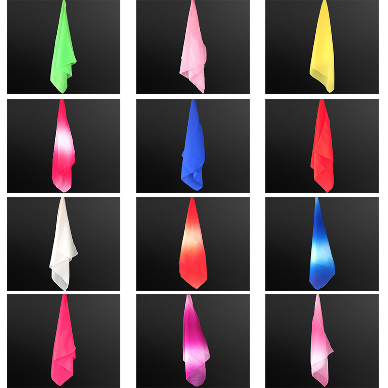 Dance silk scarf, handkerchief, scarf, Jiaozhou Yangko dance, handkerchief, wind and rain, chiffon, scarf, props