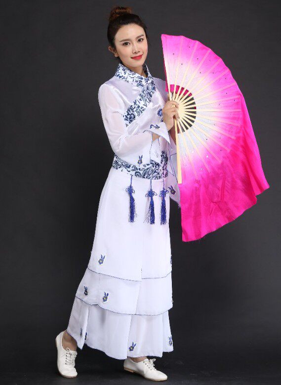 A real silk dance fan.