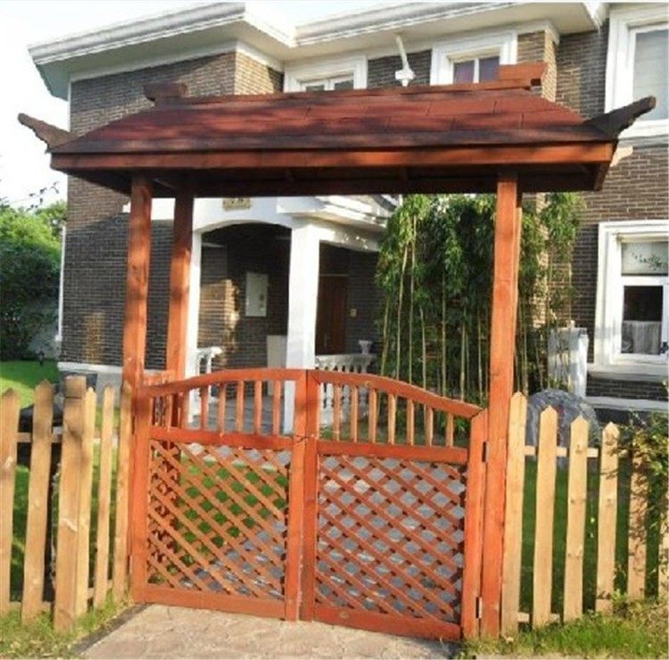 Set to be outdoor anti-corrosive wood wooden door charred wood building Wooden Door Building wooden door headbuilding Entrance Door Deck small door