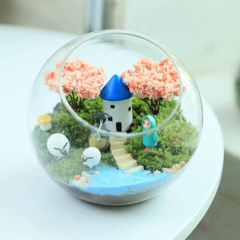 Moss Microscape Eco Bottle Office Desktop Creative Mini Plant Diy Potted Pendulum 