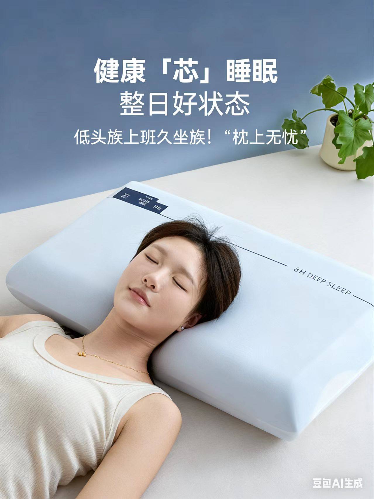 New Deep Sleep Pillow, 2Nd Generation Memory Foam Pillow, Adult Pillow Core, Pillow to Aid Sleep, Protect the Spine, Sleep Pillow Gift Box