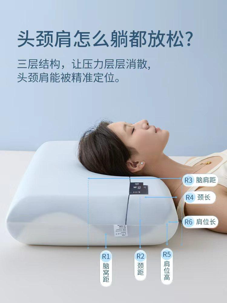 New Deep Sleep Pillow, 2Nd Generation Memory Foam Pillow, Adult Pillow Core, Pillow to Aid Sleep, Protect the Spine, Sleep Pillow Gift Box