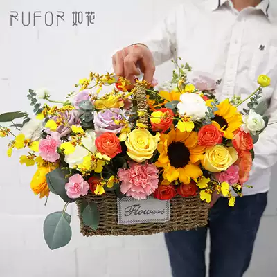 Teacher's Day send peanuts day Chengdu flower express same city flower flower Birthday Chongqing Xi'an Shuangliu flower shop same city