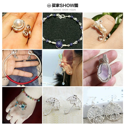 Деревянное кольцо, инкрустация камня ручной работы, плетеные аксессуары, серебро 9999 пробы, серебро 999 пробы