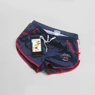 seobean sexy low waist lightweight sports shorts men's summer quick-drying breathable beach pants fitness running three-point pants
