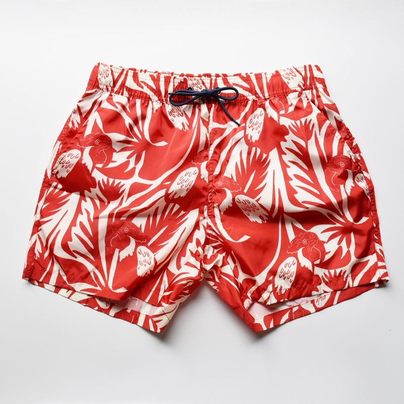 Fashionable Quick-Dry Beach Shorts for Men, Suitable for Swimming, Printed Loose-Fitting Shorts for Seaside Vacation, Sports, and Fitness