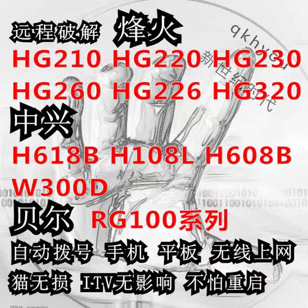 Fiberhome HG220G Telecom 2543C1 Fiber Cat 6543C4 Optical Cat GS Mobile 6201 Unicom 2201U Crack T