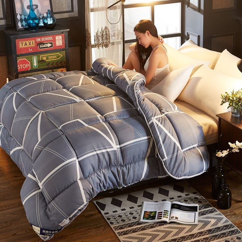 Thickened winter quilt core mattress Cotton quilt Full cotton quilt 1 5mx1 8x2x2 0x2 3x2 2x2 4 meters