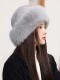 Mink Hat for Women, Autumn and Winter, Whole Mink Fur Small Top Hat, Mink Fur, Fox Fur, Real Fur Small Round Hat, Fisherman Hat, Korean Style