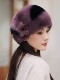 Imported Mink Fur Hat for Women in Northeast China, Winter Full Mink Fur Ear Protection, Warm Winter Mink Velvet Mother's Fur Hat