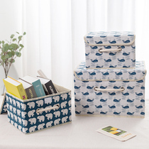 Small Oxford fabric storage box Foldable canvas underwear box Non-woven clothing clothes storage and finishing box