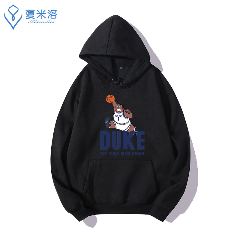 NCAA Duke Fat Tigercos Cairn Williamson bóng rổ jumpsuit mùa thu / mùa đông áo khoác hàng đầu thường dành cho nam giới.