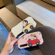 Huawei glory 9XPro phone case four-corner anti-drop protective cover cute cartoon car couple cute glory 9X mobile phone case net red silicone non-slip glory 8X Japanese and Korean girl phone case