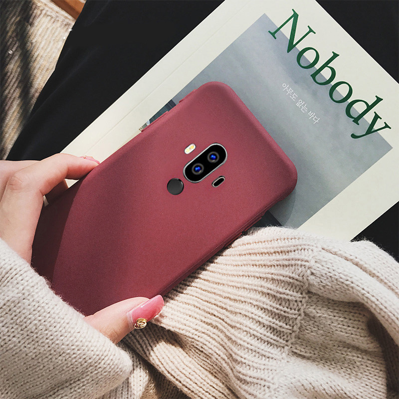 Frosted Softshell Huawei mate10 Mobile Phone Protection Shell Silicone Gel mate9pro Mesh Red Identical for men and women lovers mate10pro mobile phone protective shell new net red in